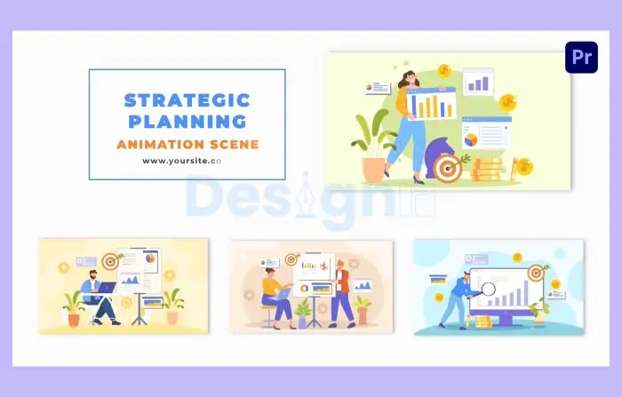 Best Corporate Strategic Planning 2D Animation Scene